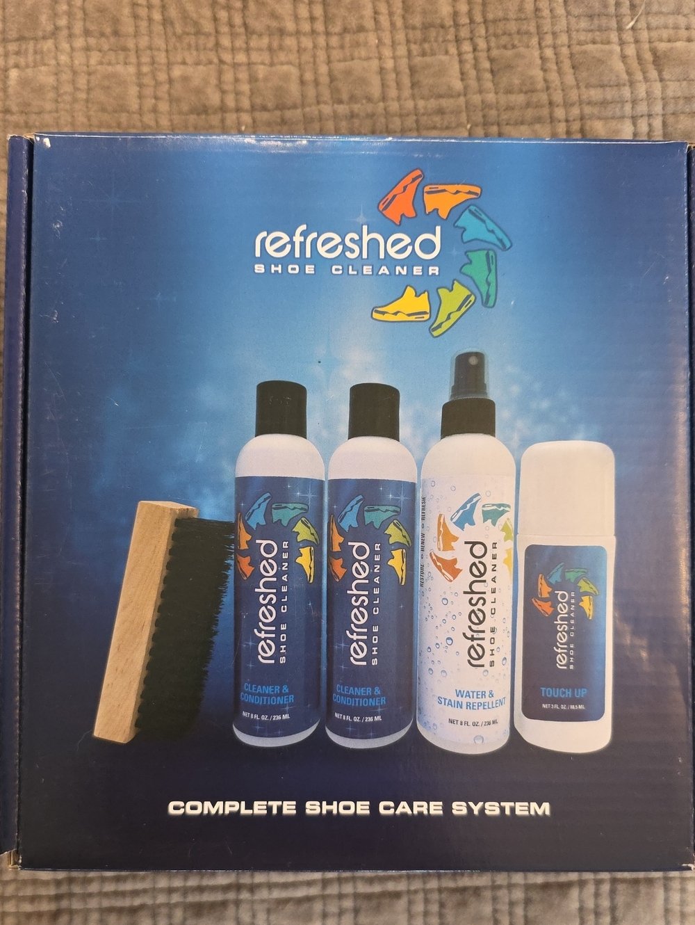 Refreshed Complete Shoe Care Kit - Blue & White